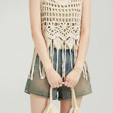 Crochet Knit Vest