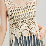 Crochet Knit Vest