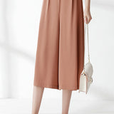 Chiffon Draped Casual Pants