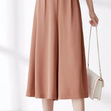 Chiffon Draped Casual Pants