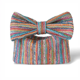 Bowknot Straw Tote Bag