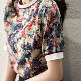 Fashionable Retro Printed T-Shirt