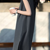 Minimalist Breathable Color Block Dress
