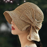 Bowknot Foldable Straw Hat