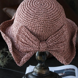 Bowknot Foldable Straw Hat