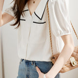 Minimalist French Chic Textured Shirt