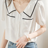 Minimalist French Chic Textured Shirt
