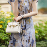 Printed Draped Dress