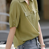 Minimalist Elegant V-Neck Shirt