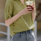 Minimalist Elegant V-Neck Shirt