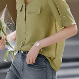 Minimalist Elegant V-Neck Shirt