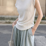 Slim Casual Round Neck Short Sleeve Top and Casual Cargo Pants