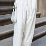 Slim Casual Round Neck Short Sleeve Top and Casual Cargo Pants