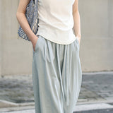 Slim Casual Round Neck Short Sleeve Top and Casual Cargo Pants
