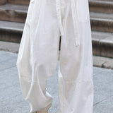 Slim Casual Round Neck Short Sleeve Top and Casual Cargo Pants