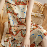 French Stylish Fitted Printed Dress