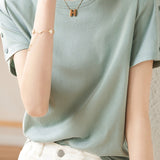 Minimalist Fashion Button Design T-Shirt