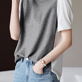 Minimalist Spliced T-Shirt