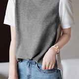 Minimalist Spliced T-Shirt