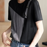 Minimalist Color-blocked T-shirt