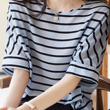 Breathable Comfortable Striped T-shirt