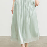 Casual Draped Ice Silk Wide-leg Pants