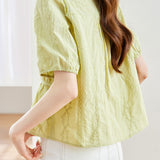 Waist-cinched Embroidered Chic Shirt