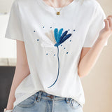 Breathable Comfortable Embroidered T-shirt