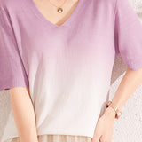Simple Gradient Knit Top