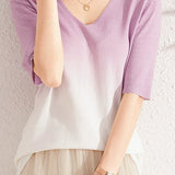 Simple Gradient Knit Top