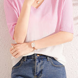 Simple Gradient Knit Top