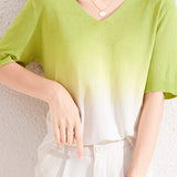 Simple Gradient Knit Top