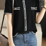 Minimalist Color-blocked Knit Top