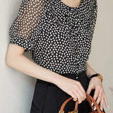 Artistic Peter Pan Collar Printed Shirt