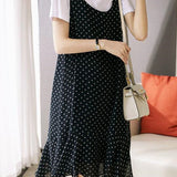 French Waist-cinching Cami Dress