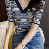 Colorful Knit Top