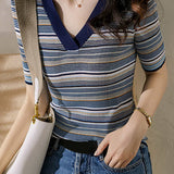 Colorful Knit Top