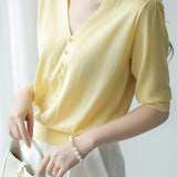 Elegant Pearl Beaded Knit Top