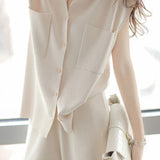 Draped Knit Two-Piece Set