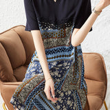 Elegant Printed Long Skirt
