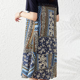 Elegant Printed Long Skirt