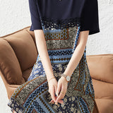 Elegant Printed Long Skirt