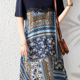 Elegant Printed Long Skirt