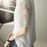 Lace Spliced T-Shirt