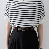 Fashion Striped Knit Top