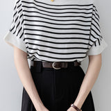 Fashion Striped Knit Top
