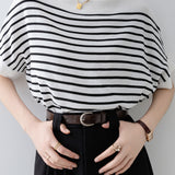 Fashion Striped Knit Top