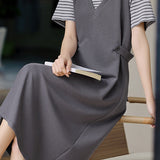 Commuter Simple Casual Sweatshirt Dress