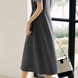 Commuter Simple Casual Sweatshirt Dress