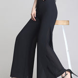 Chiffon Wide-Leg Pants